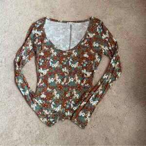 Free People Coffee Club Long Sleeve Tee